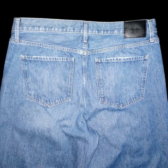 Express Wide Leg High Rise Rigid Jeans Light Wash Denim Women Size 16 S Casual - Picture 13 of 16